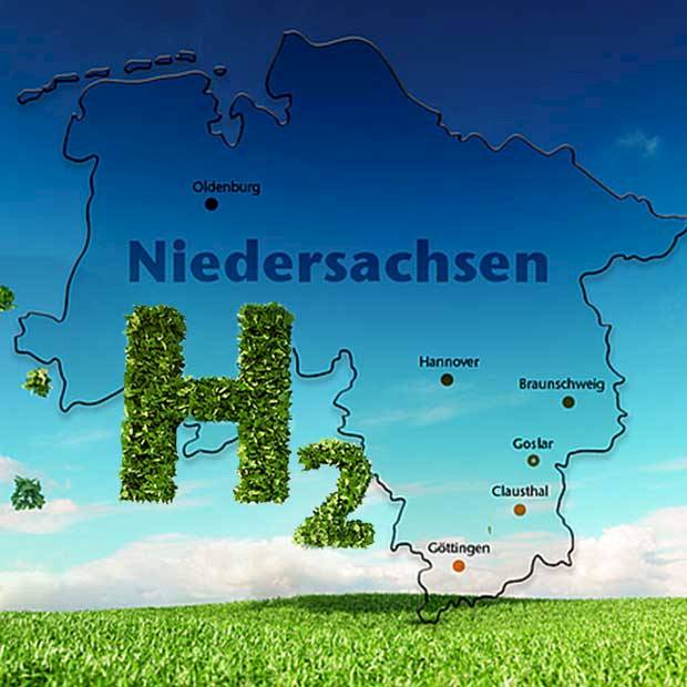Stilisierte Niedersachsenkarte