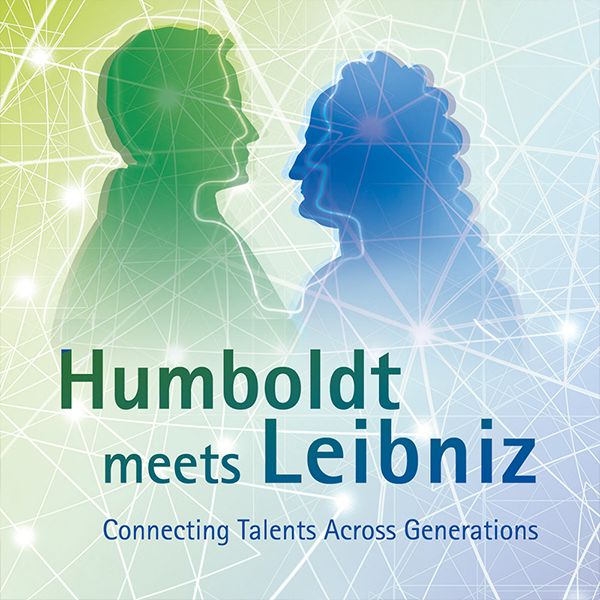 Humboldt meets Leibniz Keyvisual (Humboldt und Leibniz Portrait)