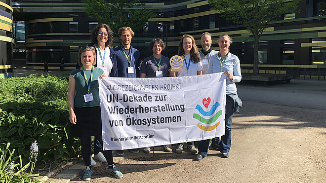 Ein Teil des SeaStore-Projektteams bei der Auszeichnung in Hamburg